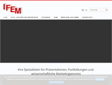 Tablet Screenshot of ifem.net